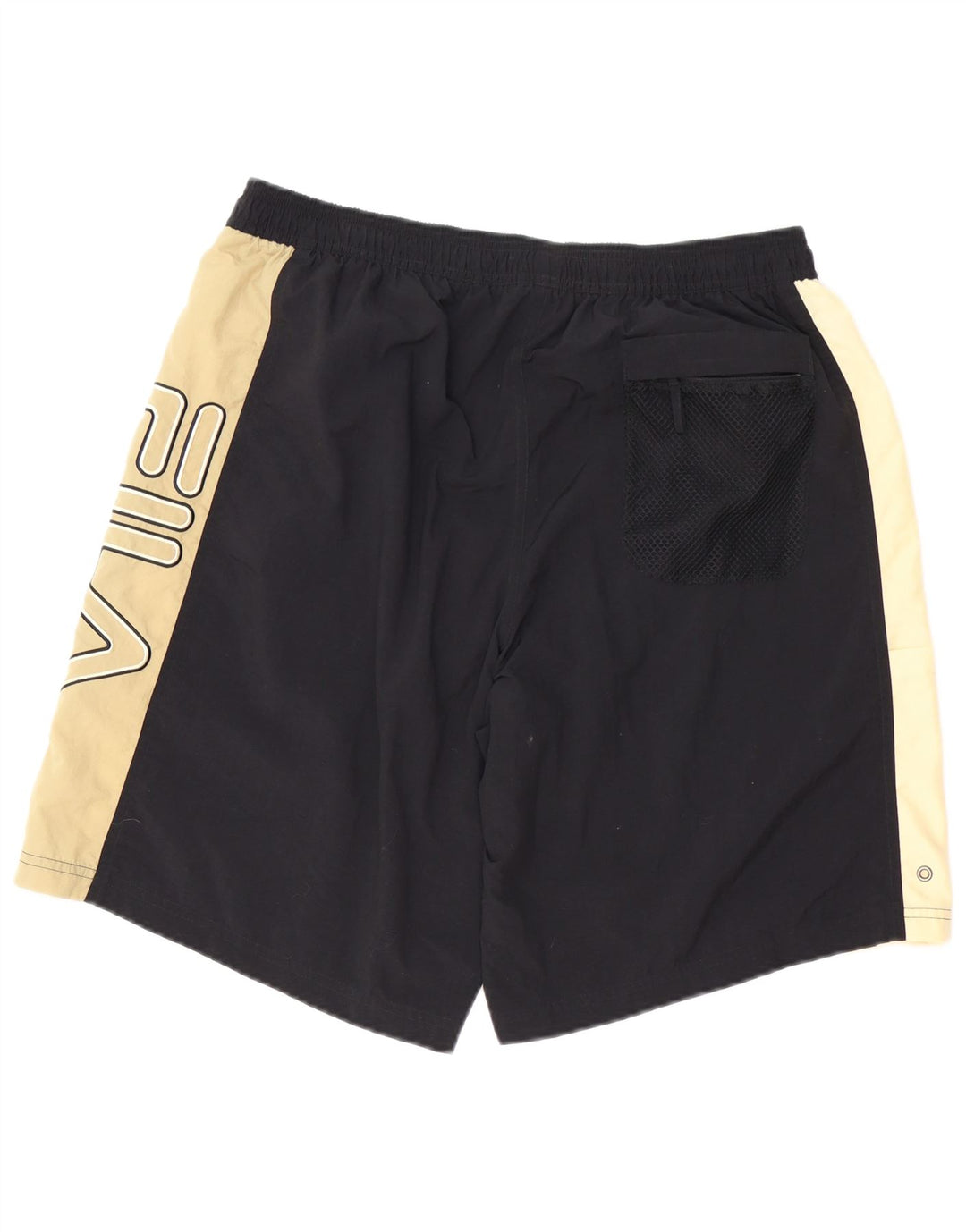 FILA Short de Bain Graphic Homme XL Noir Colorblock Polyester