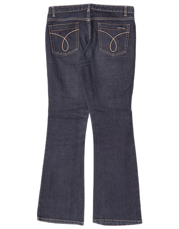 Calvin Klein Jean évasé pour femme US 8 Medium W30 L31 Bleu marine Coton