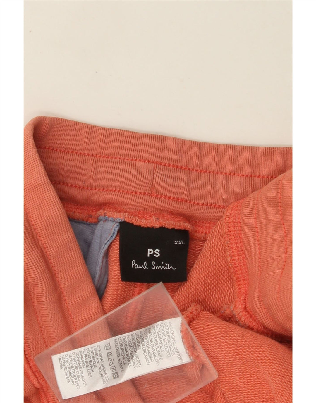 PAUL SMITH Short de Sport Homme 2XL Orange Coton