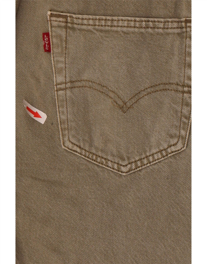 Levi's Short en Jean 501 Homme W28 Petit Kaki Coton