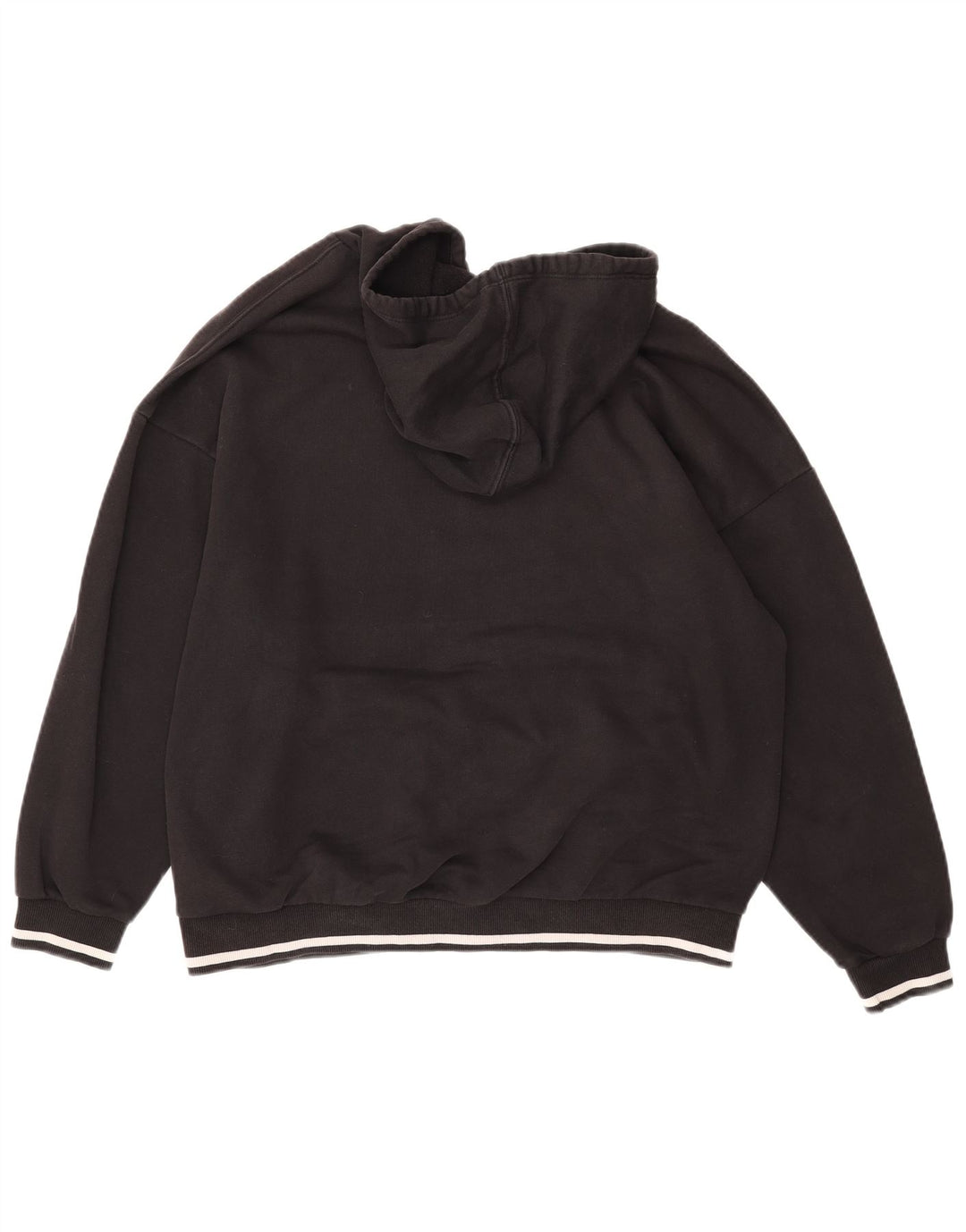 PUMA Pull à capuche graphique pour femme UK 16 Large Noir Coton