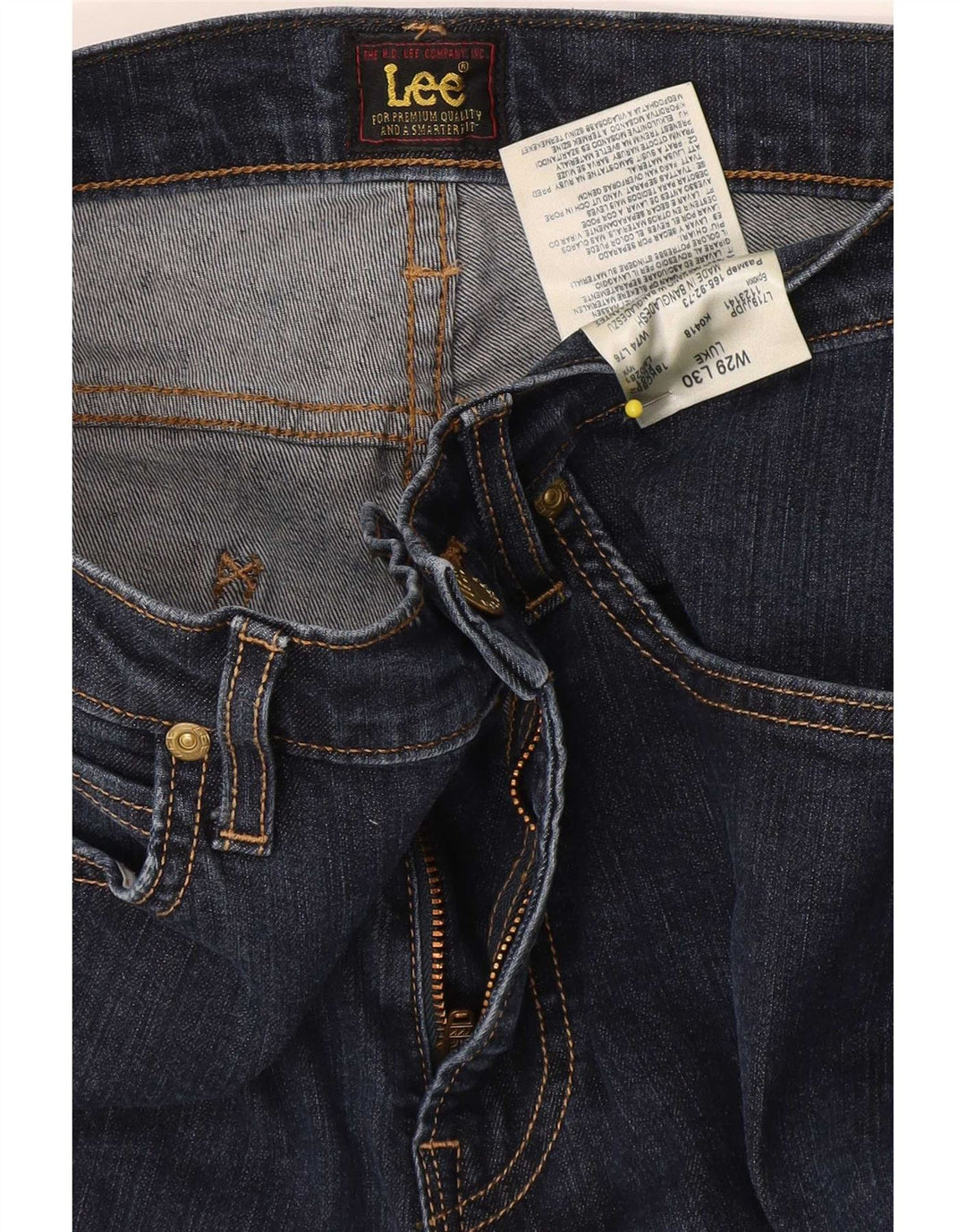 Lee Jean Slim Luke Femme W29 L30 Bleu Marine Coton