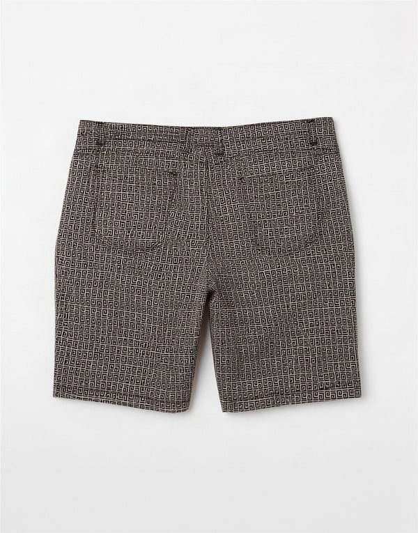 Brugi Short décontracté pour femme IT 44 Medium W34 Gris Géométrique