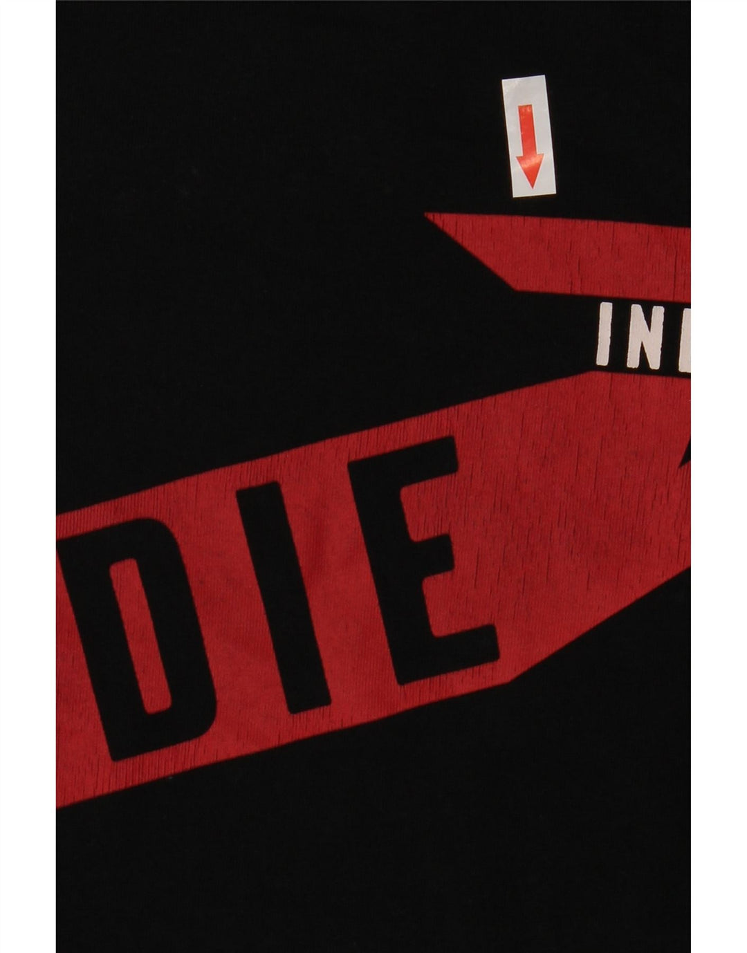 Diesel T-Shirt Graphique Homme Noir Moyen Coton