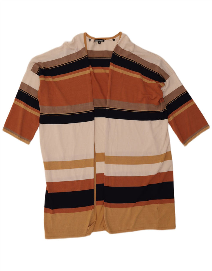 Warehouse Cardigan long pour femme en viscose beige moyen UK 44