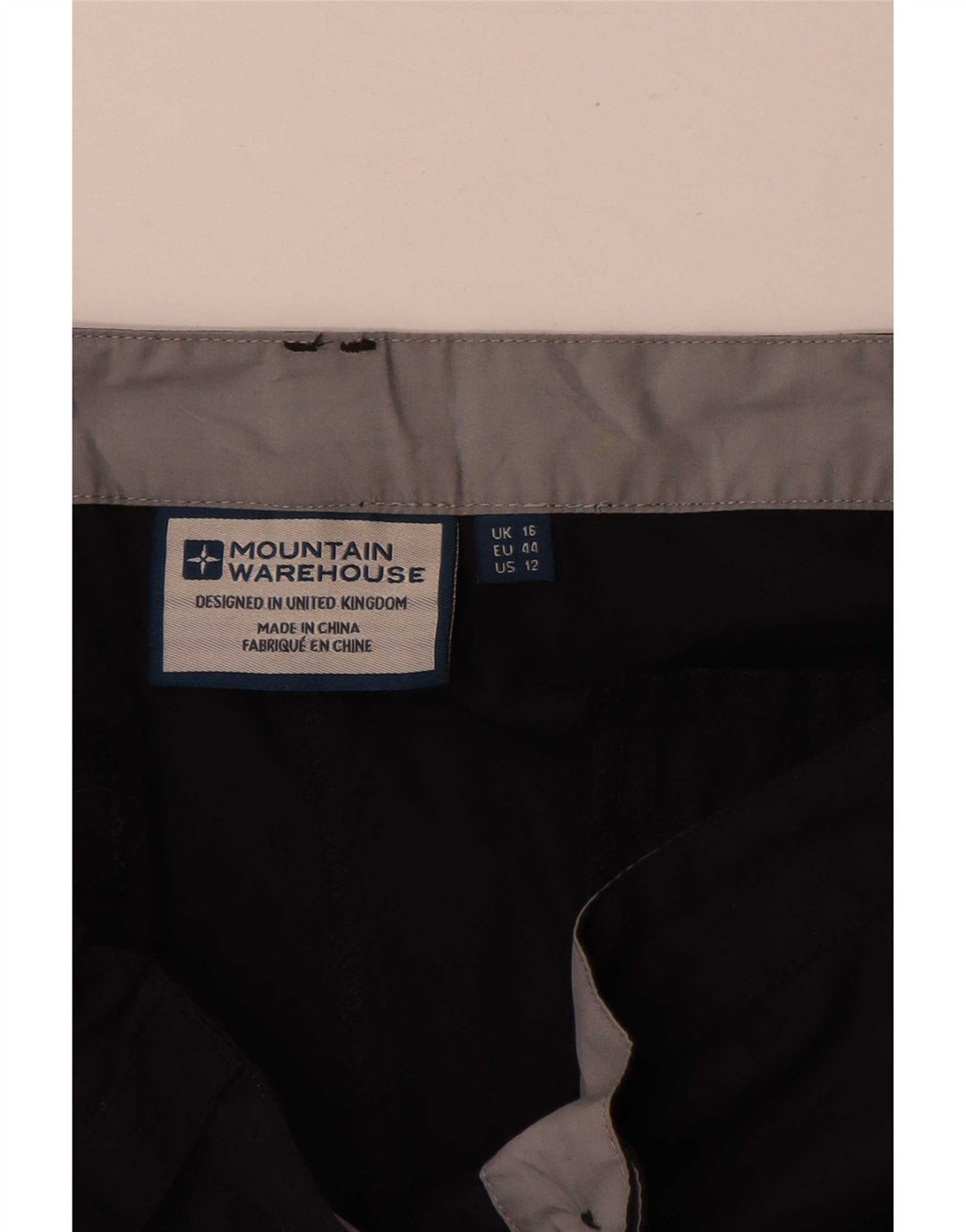 Mountain Warehouse Short cargo pour femme UK 16 Large W34 Noir Polyester