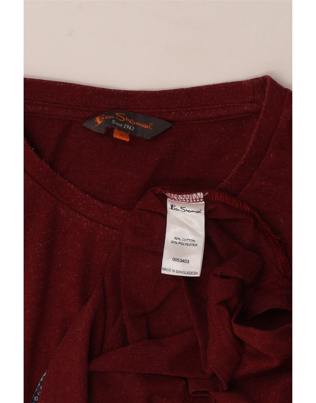 Ben Sherman T-shirt graphique pour homme en coton rouge