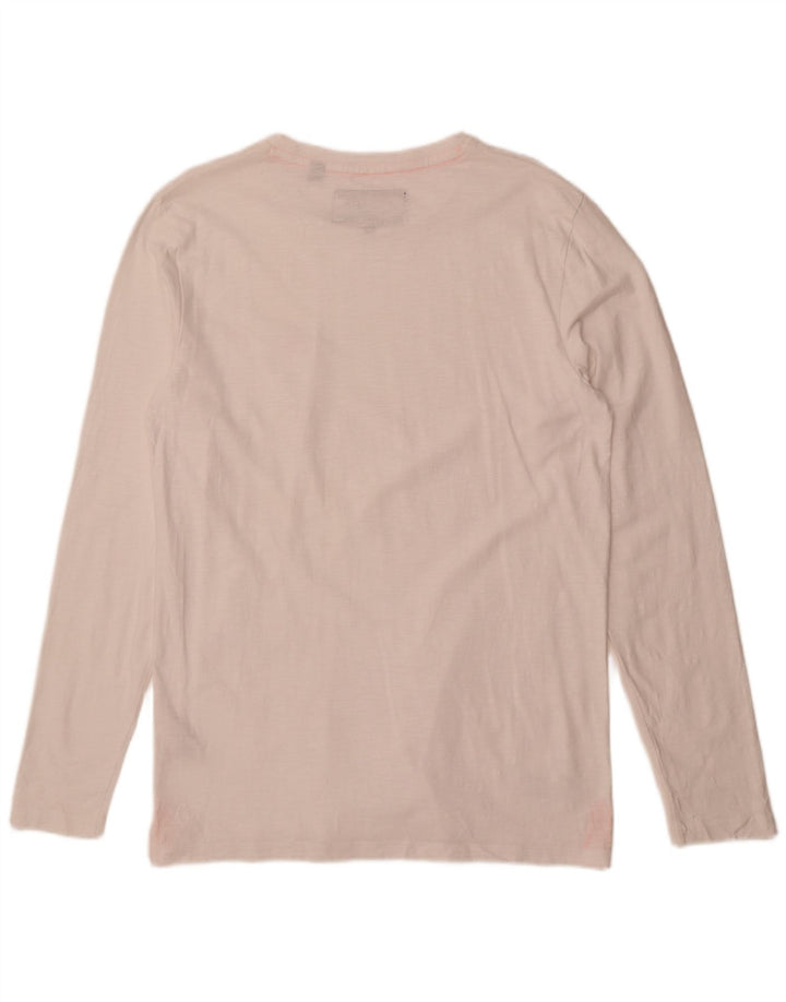 Superdry Haut à manches longues en coton blanc pour homme