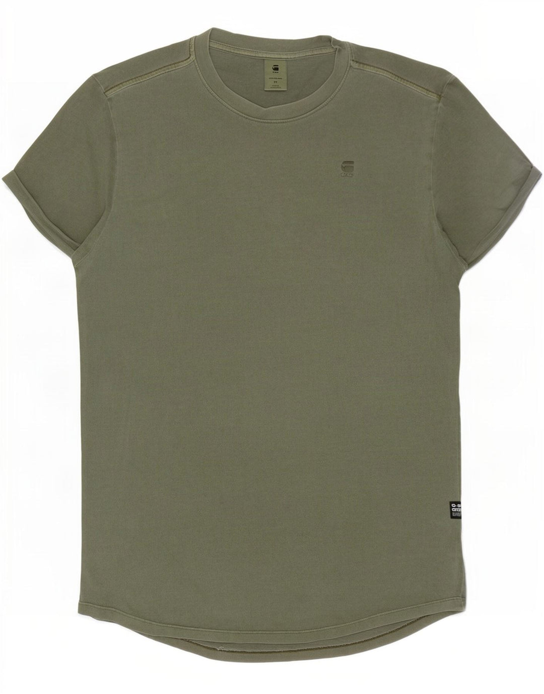 G-Star T-Shirt Homme Kaki Moyen Coton