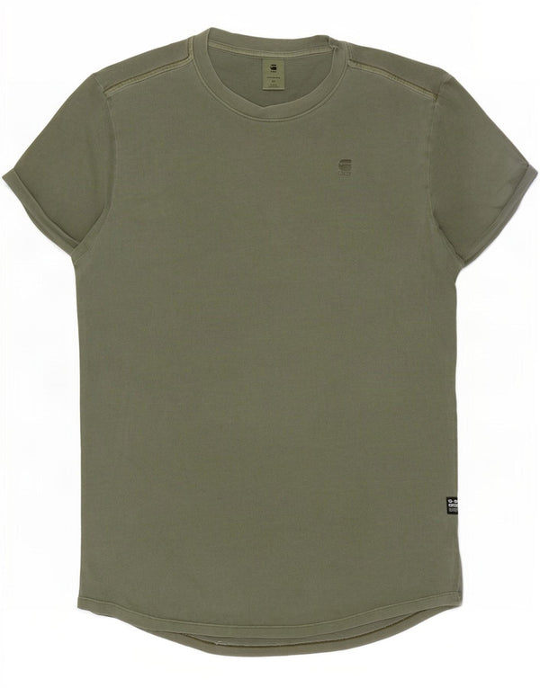 G-Star T-Shirt Homme Kaki Moyen Coton