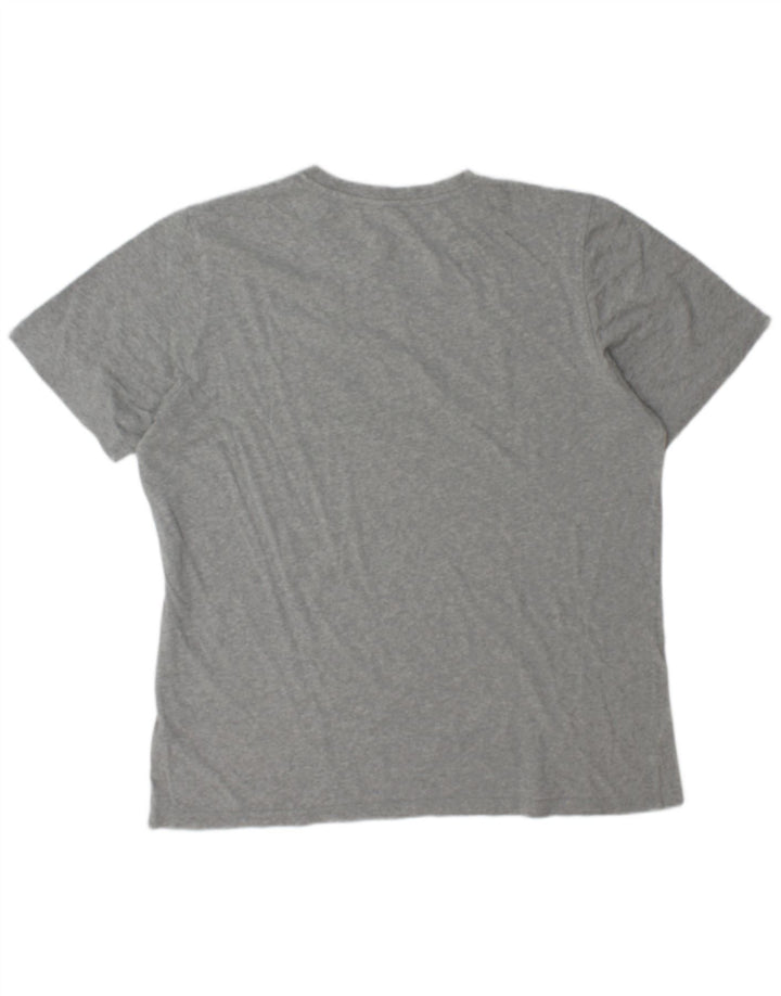 Adidas T-shirt graphique pour hommes, grand, gris, coton