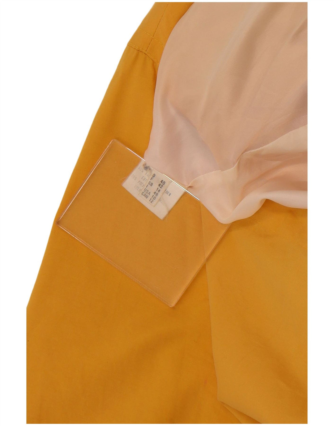 vintage Femmes Oversize Trench Coat UK 14 Grand Coton Jaune