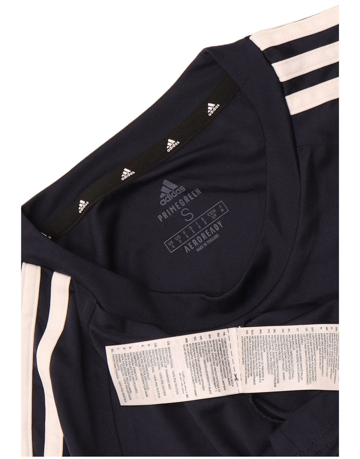 Adidas Hommes Aeroready T-Shirt Haut Petit Bleu Marine Polyester