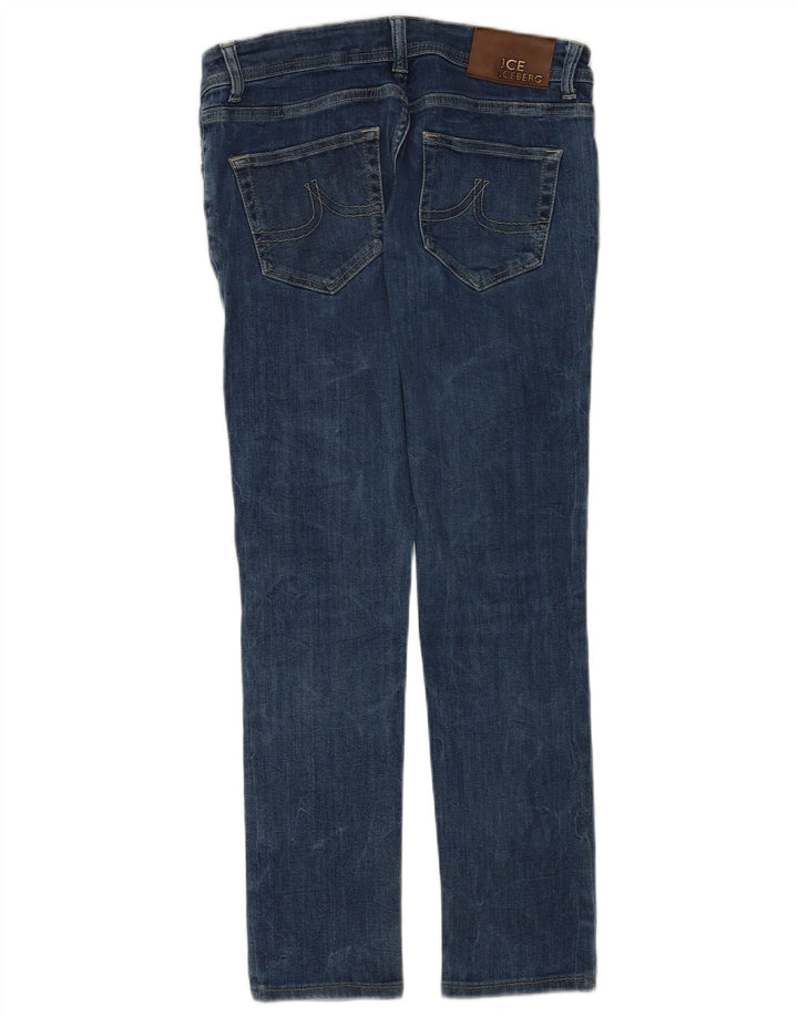 Iceberg Jean Slim Femme W28 L28 Bleu Coton