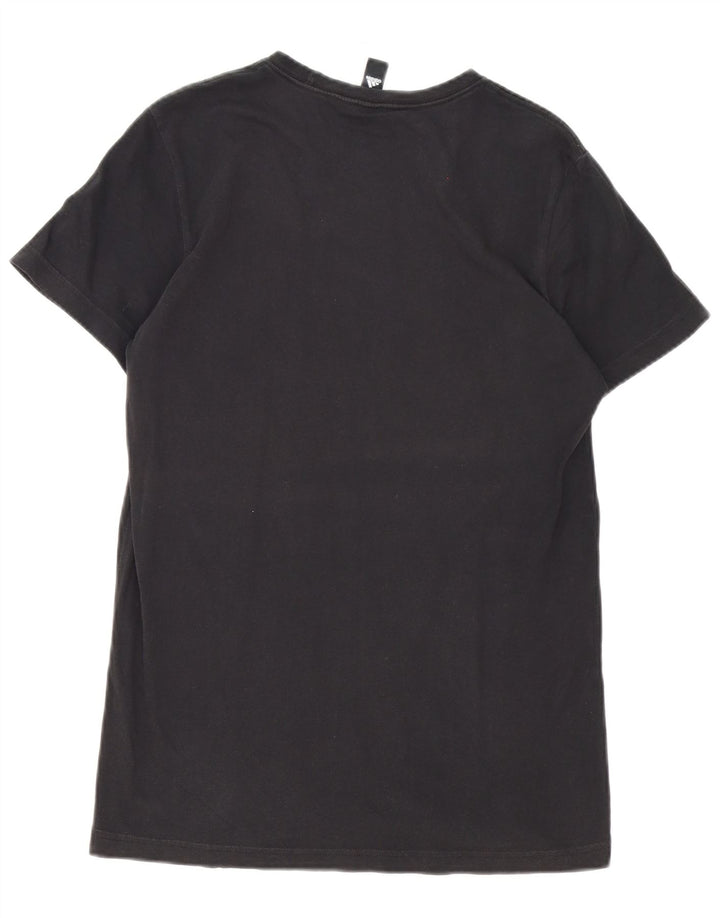 Adidas T-shirt graphique pour homme en coton noir moyen