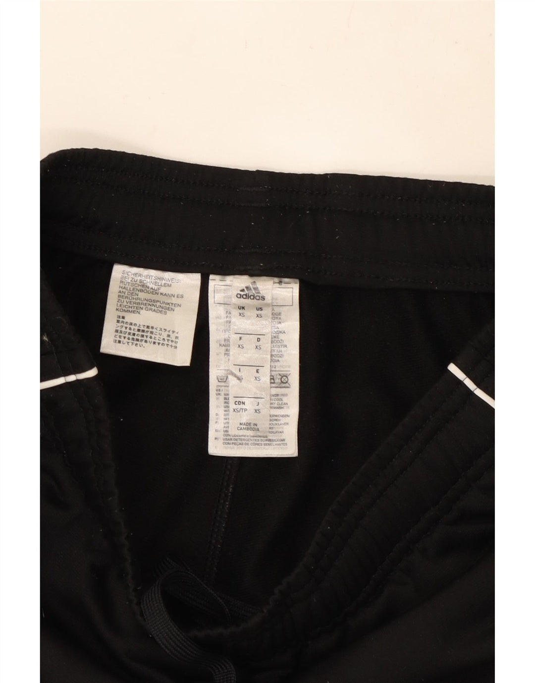 ADIDAS Pantalon de survêtement pour femme Joggers UK 6 XS Noir Polyester