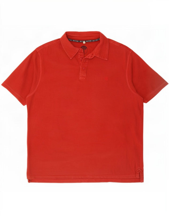 Timberland Polo Rugby Homme Grand Rouge Coton