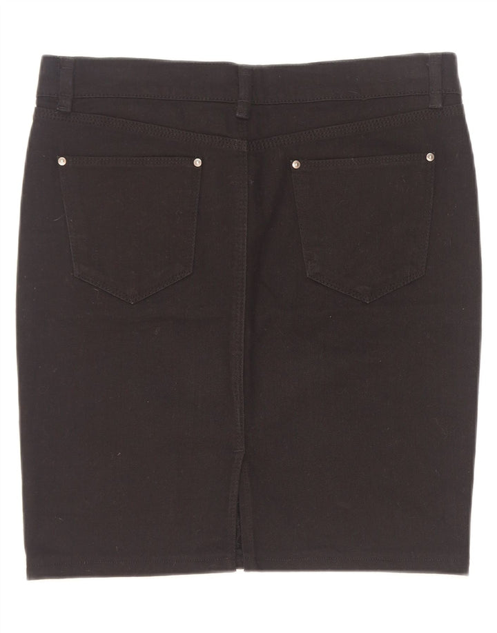 Zara Femme Jupe En Jean Large W30 Noir