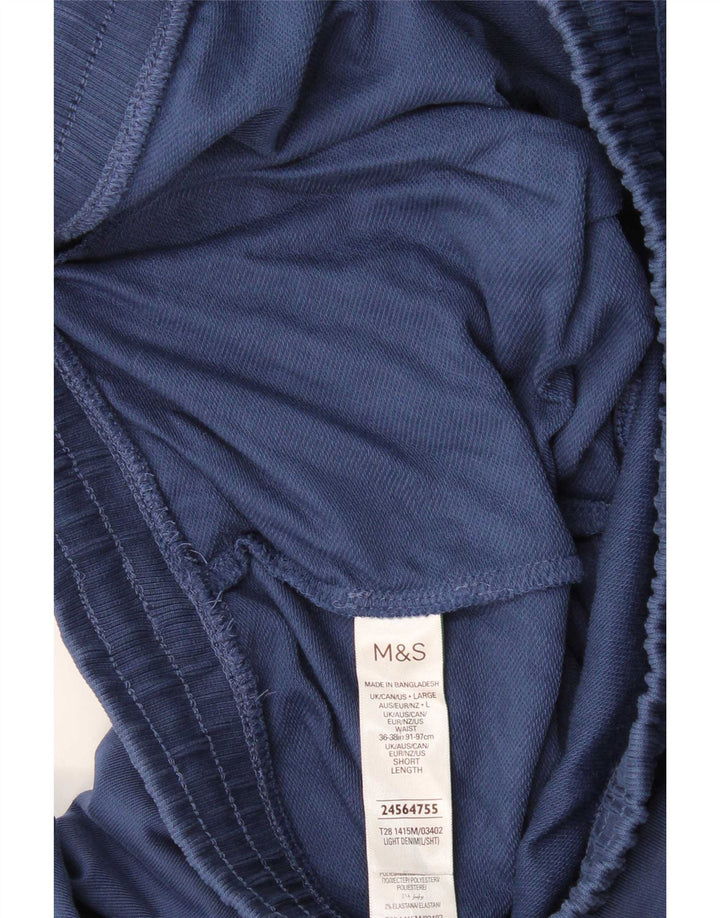 Marks & Spencer Pantalon de survêtement pour homme en coton bleu marine Large