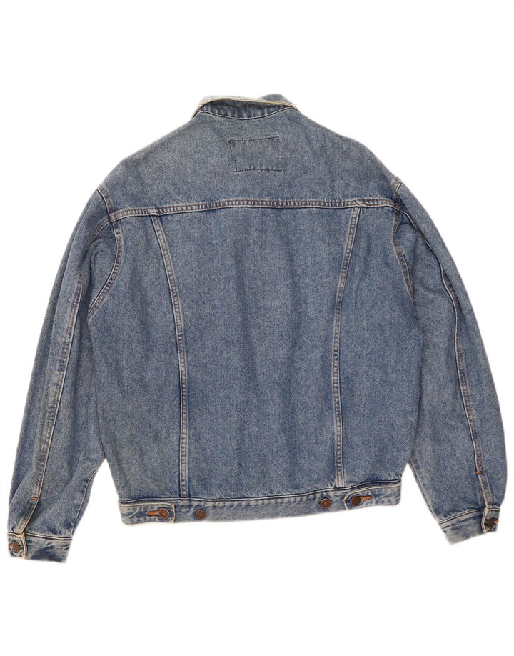 Casucci Veste en jean pour homme UK 36 Petit Bleu Coton
