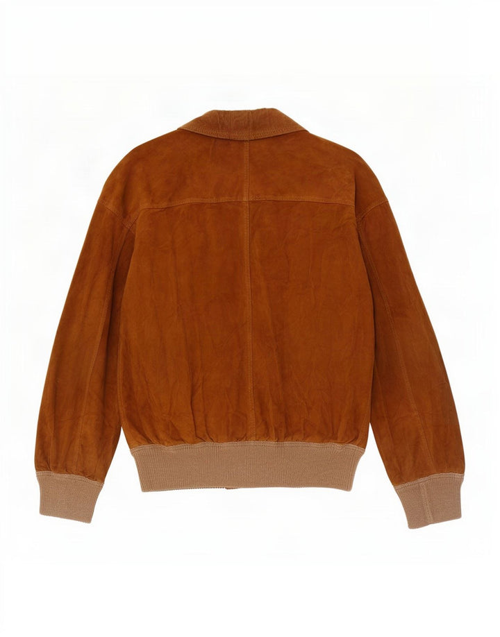 veste en daim homme vintage UK 12 Colorblock beige moyen