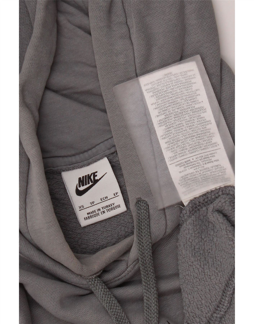 Nike Pull à capuche graphique pour homme XS Gris Coton