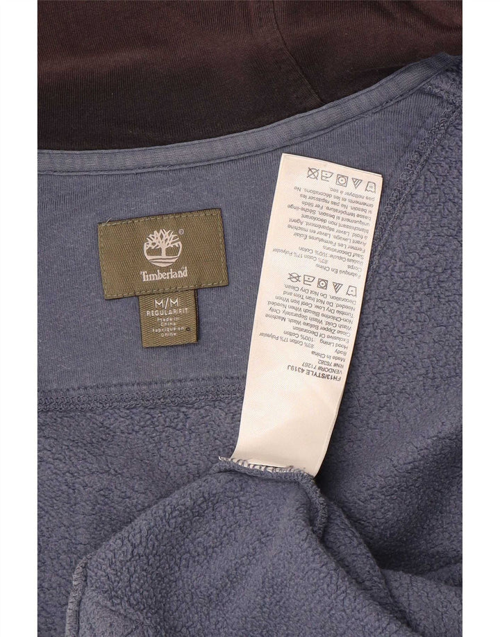 Timberland Sweat à Capuche Zippé Graphic Regular Fit Homme Bleu Marine Moyen
