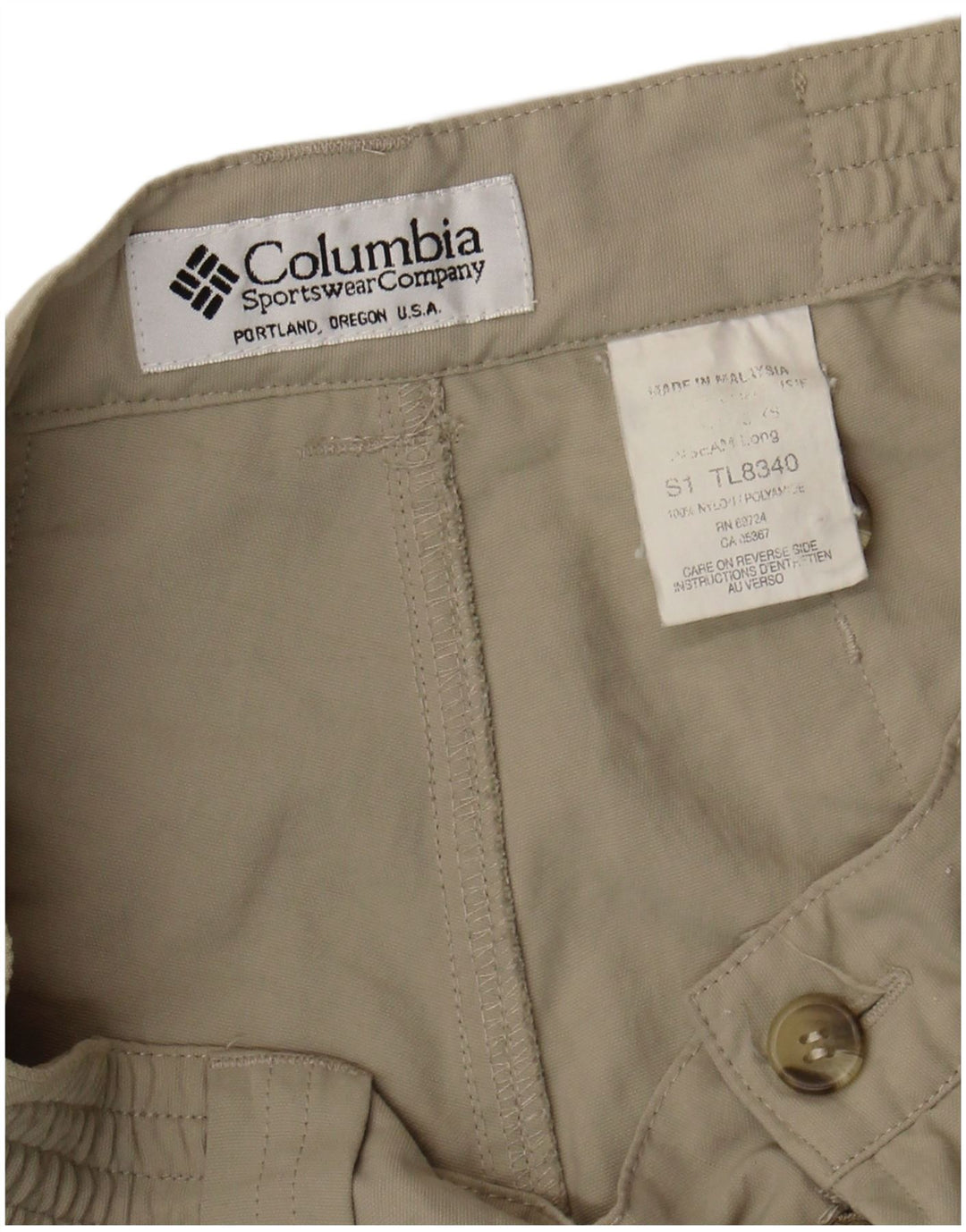 Columbia Short Cargo Femme W28 Nylon Beige Moyen
