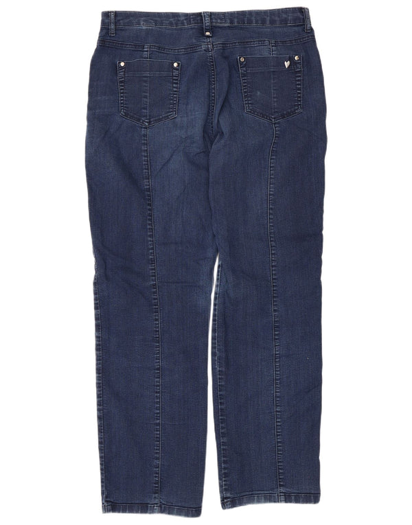 Marks & Spencer Jean droit Per Una pour femme UK 16 Large W36 L30 Bleu marine