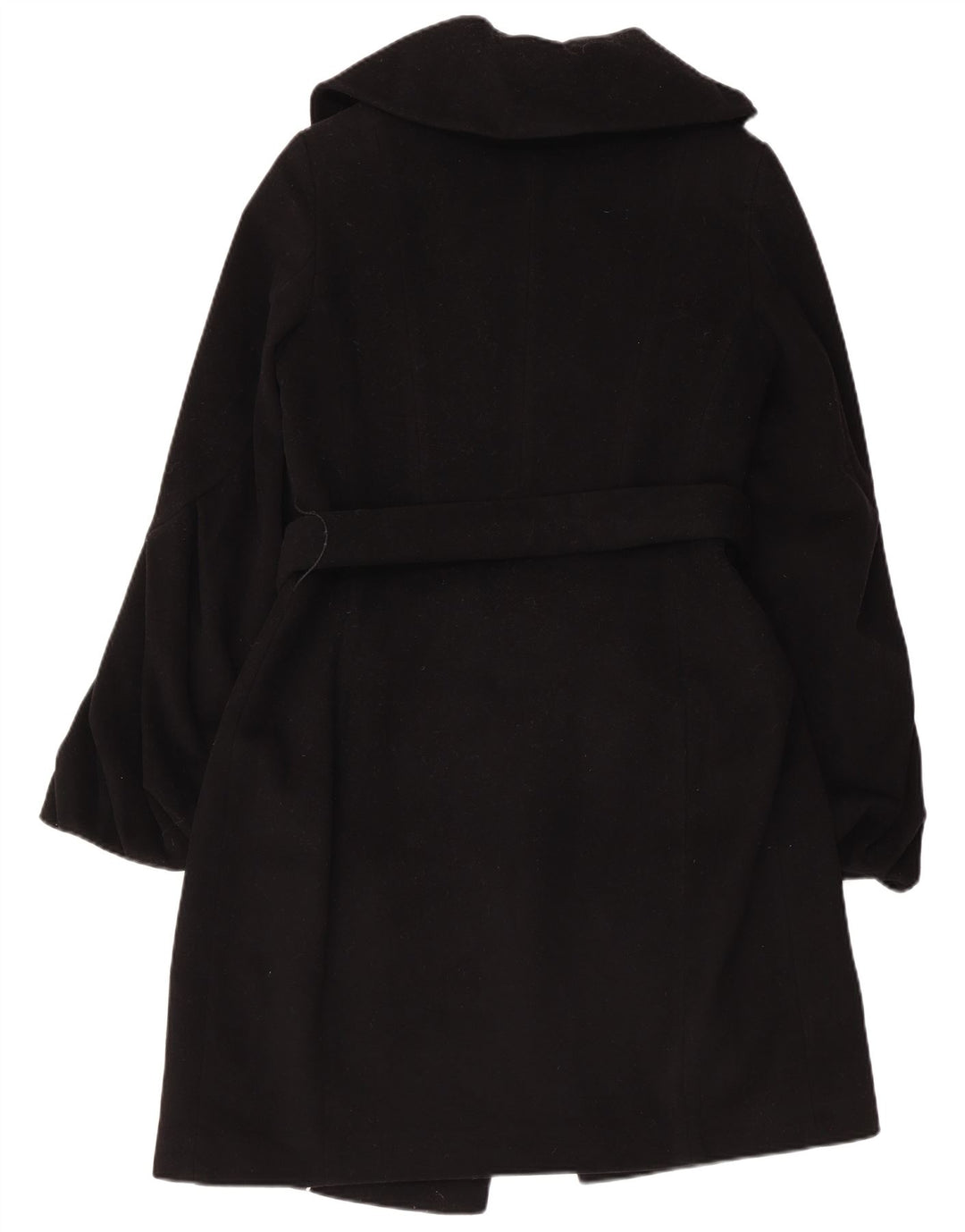 COAST Manteau double boutonnage pour femme UK 10 Petite laine noire