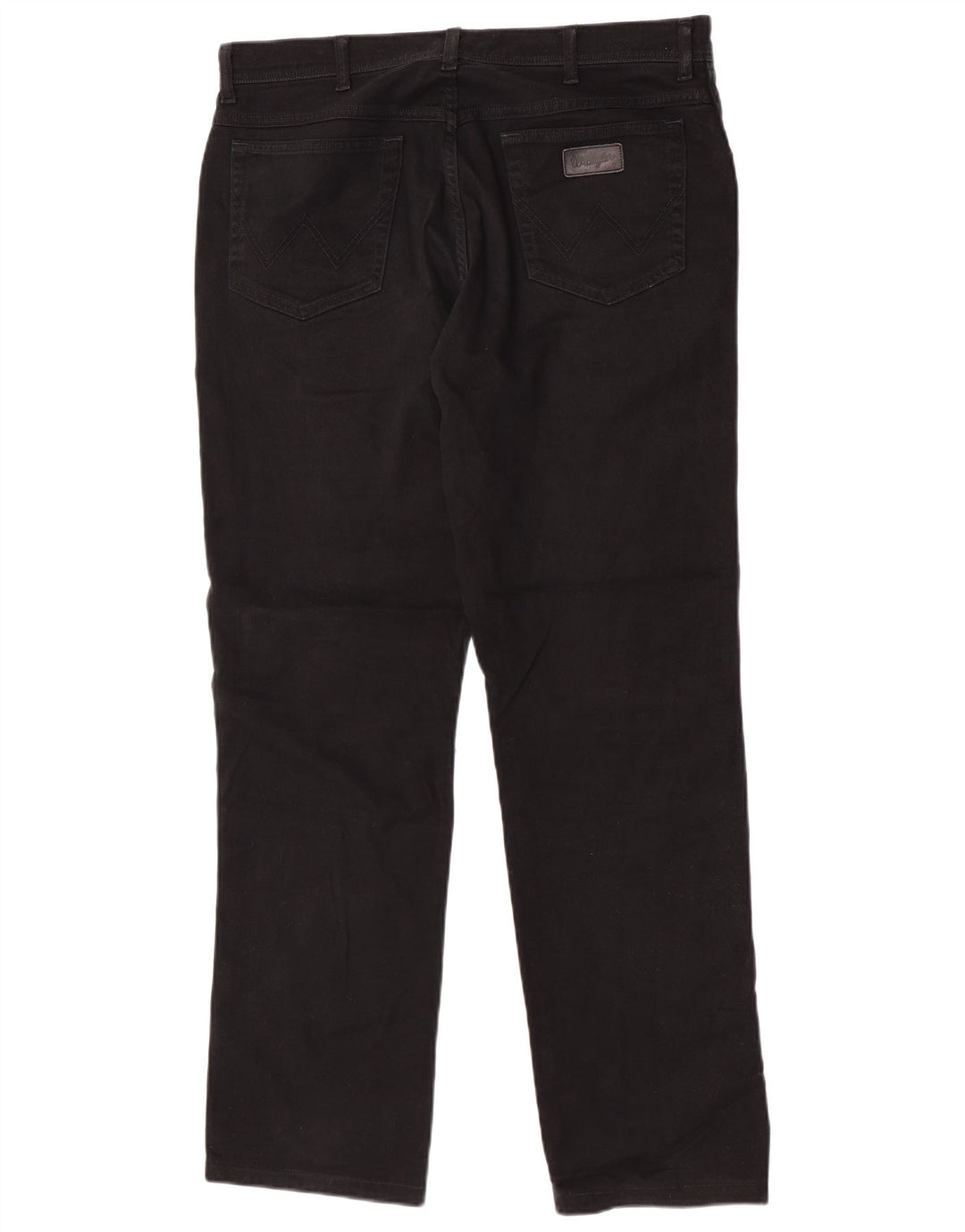 Wrangler Jean droit extensible Texas W36 L32 pour homme en coton noir