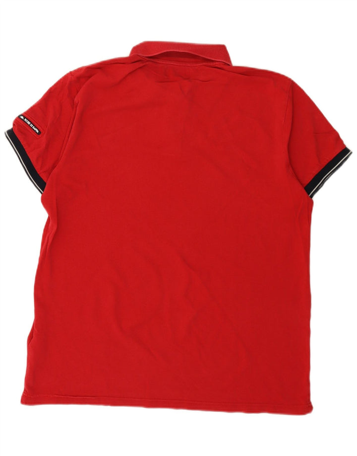 Kappa Polo Homme Grand Rouge Coton