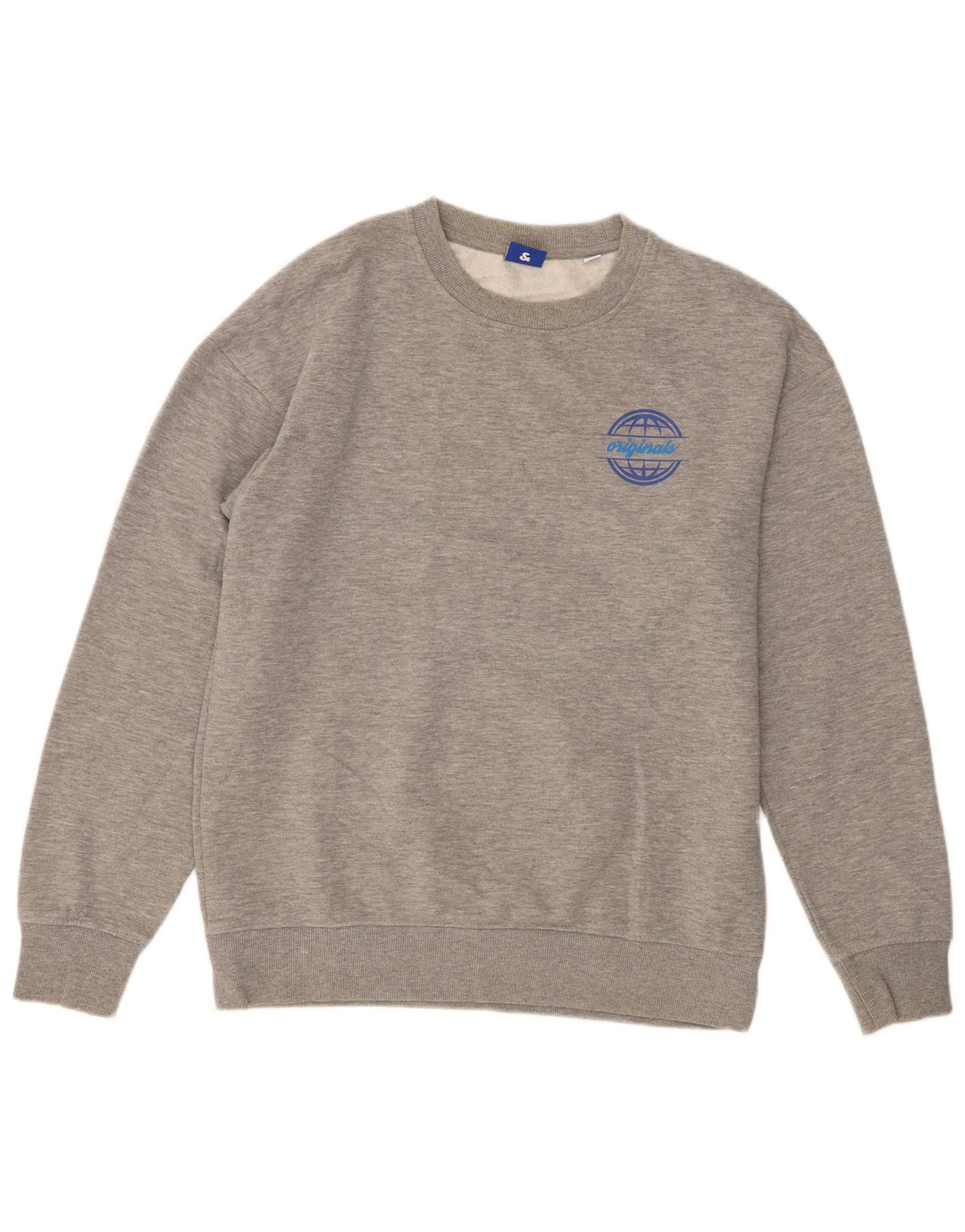 Jack & Jones Sweat-Shirt Homme Gris Large Polyester