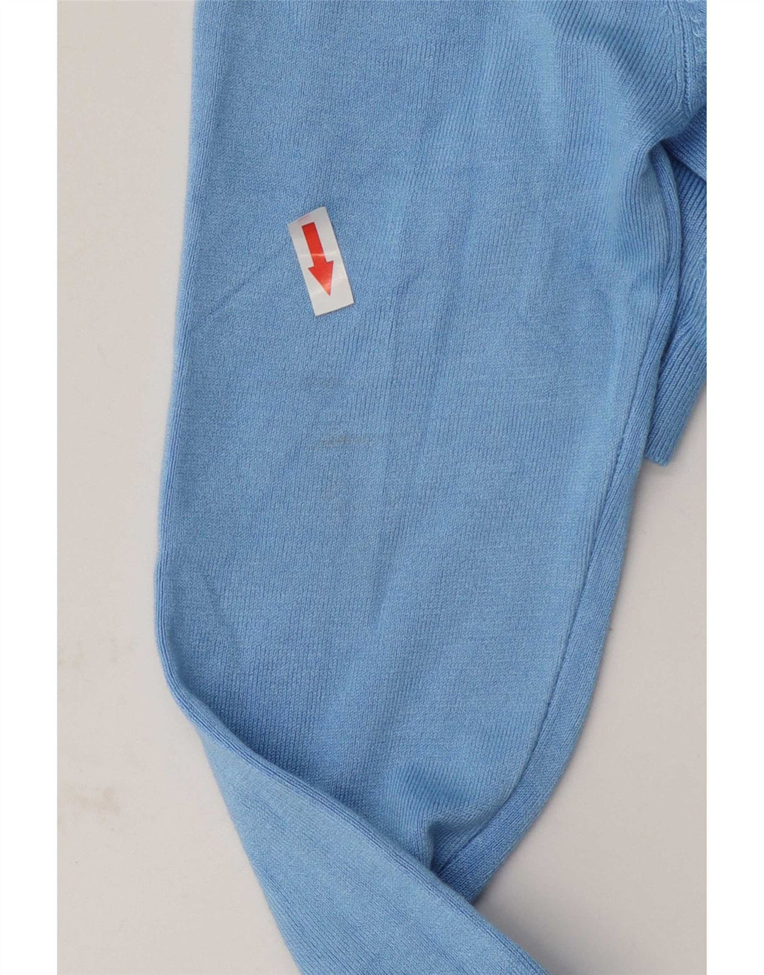 Zara Pull col roulé pour femme UK 12 Bleu moyen Viscose