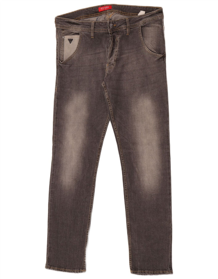 Guess Jean Slim Homme W33 L32 Gris Coton