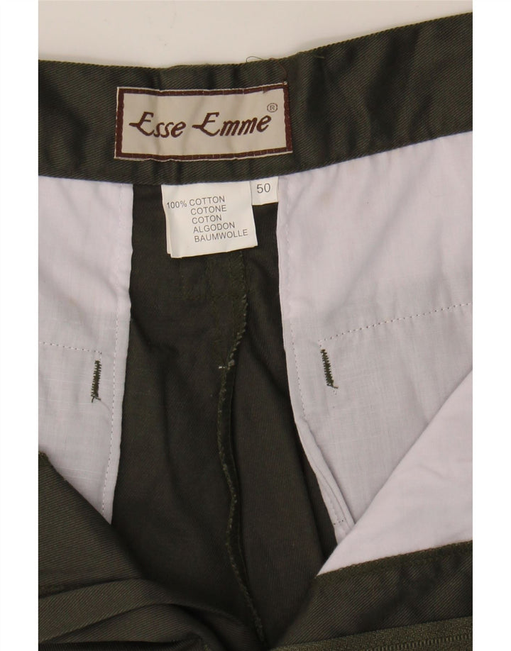 VINTAGE Mens Cargo Shorts IT 50 Large W34  Khaki Cotton Vintage Vintage and Second-Hand Vintage from Messina Hembry 