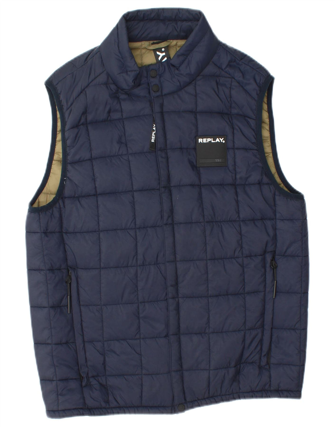 REPLAY Gilet Matelassé Garçon 11-12 ans Bleu Marine Moyen