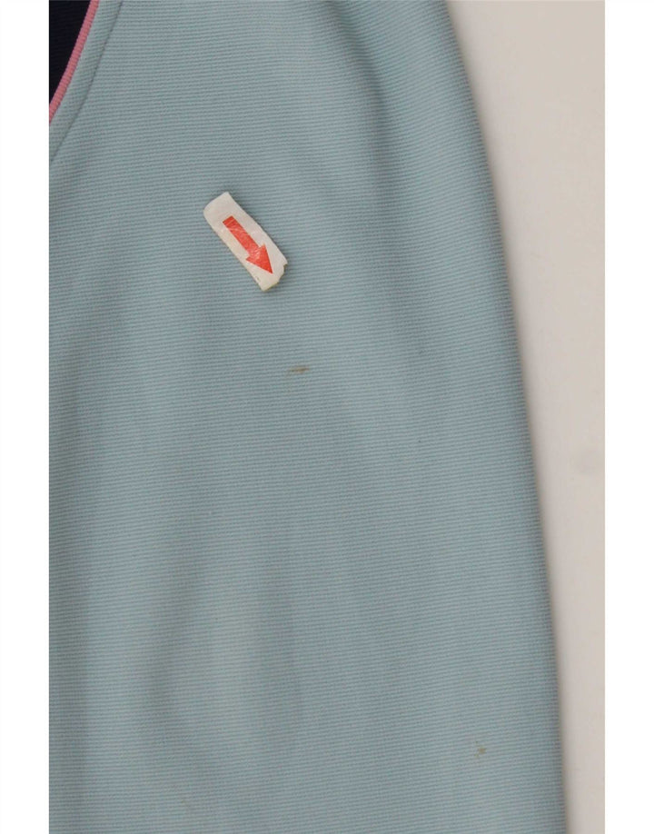 Asics Veste de Survêtement Homme Bleu Moyen Polyester Colorblock