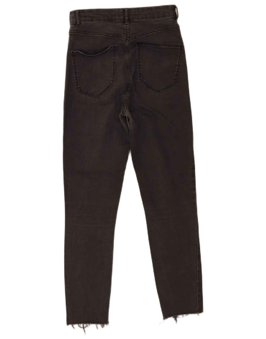 Zara Jean court effet vieilli pour femme EU 38 Small W28 L25 Gris