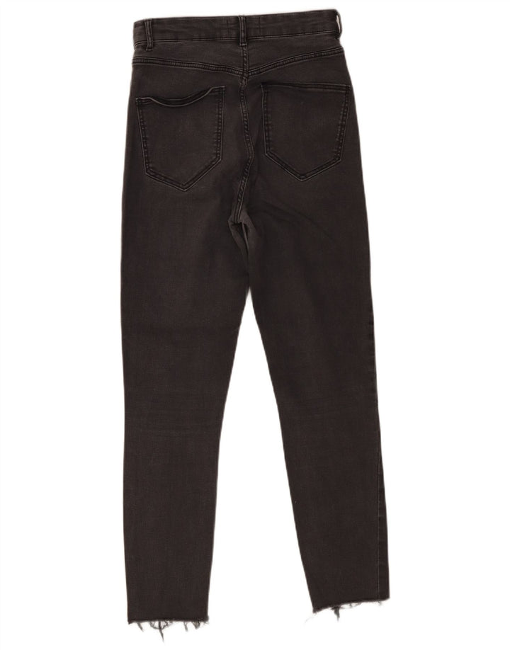Zara Jean court effet vieilli pour femme EU 38 Small W28 L25 Gris
