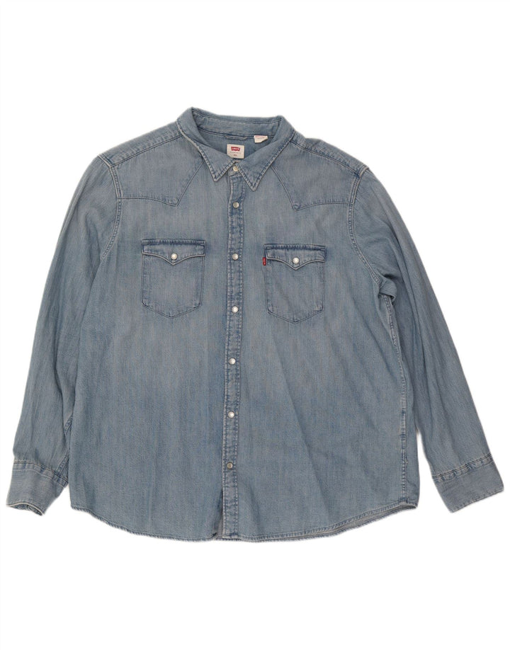Levi's Chemise en Jean Standard Homme Bleu 2XL