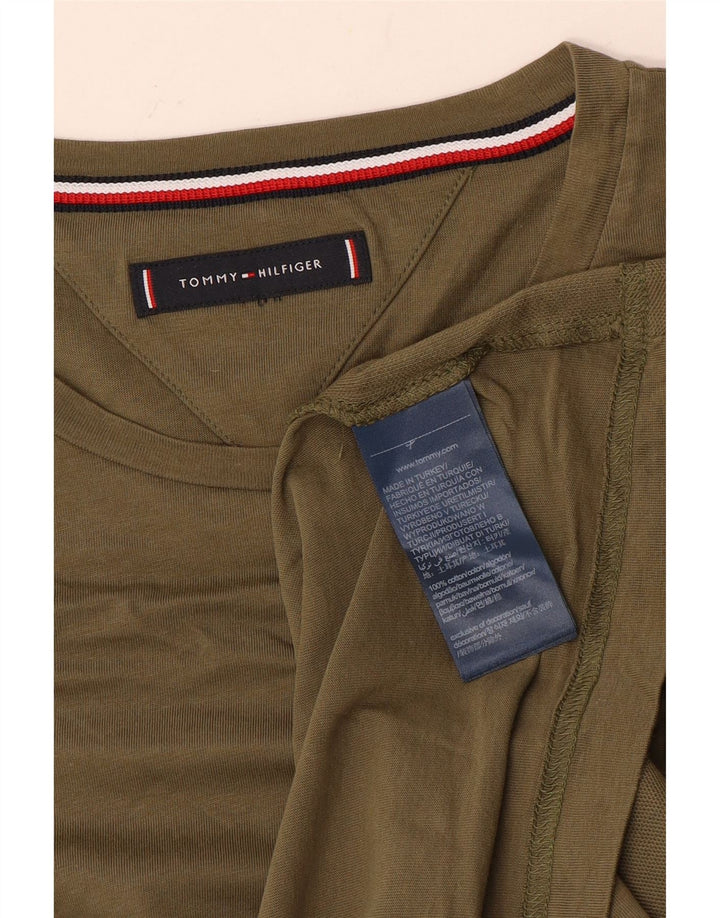 TOMMY HILFIGER T-Shirt Homme Kaki Moyen Coton
