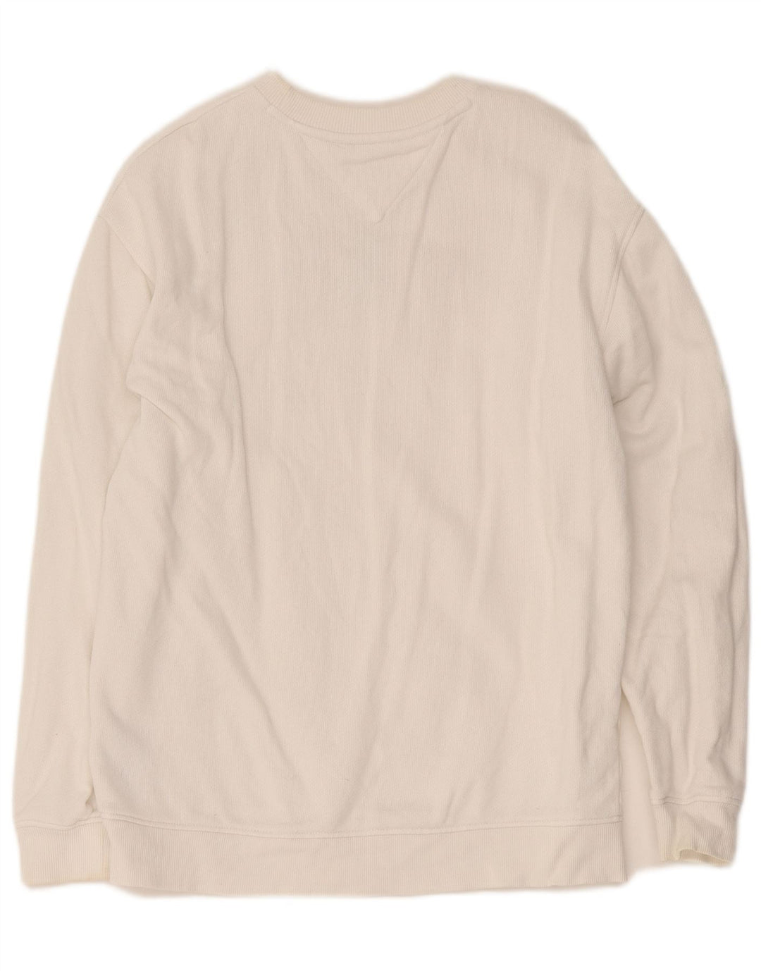 Tommy Hilfiger Sweat-shirt surdimensionné graphique pour femme UK 10 Petit Blanc