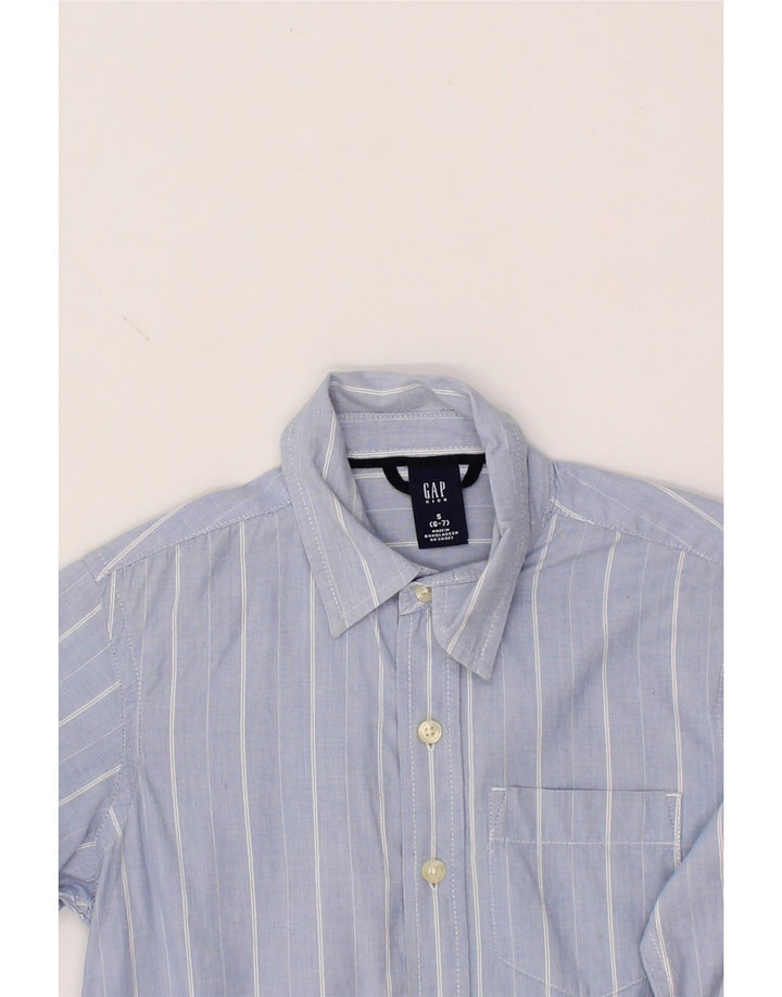 GAP Boys Shirt 6-7 Years Small Blue Striped Vintage Gap and Second-Hand Gap from Messina Hembry 