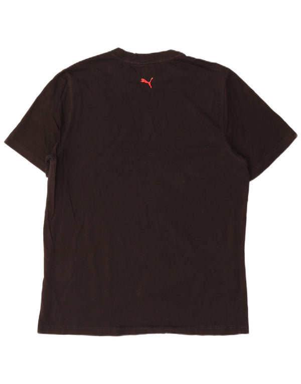 Puma T-shirt graphique pour hommes, grand, noir, coton