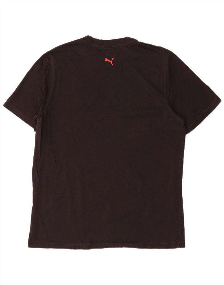 Puma T-shirt graphique pour hommes, grand, noir, coton