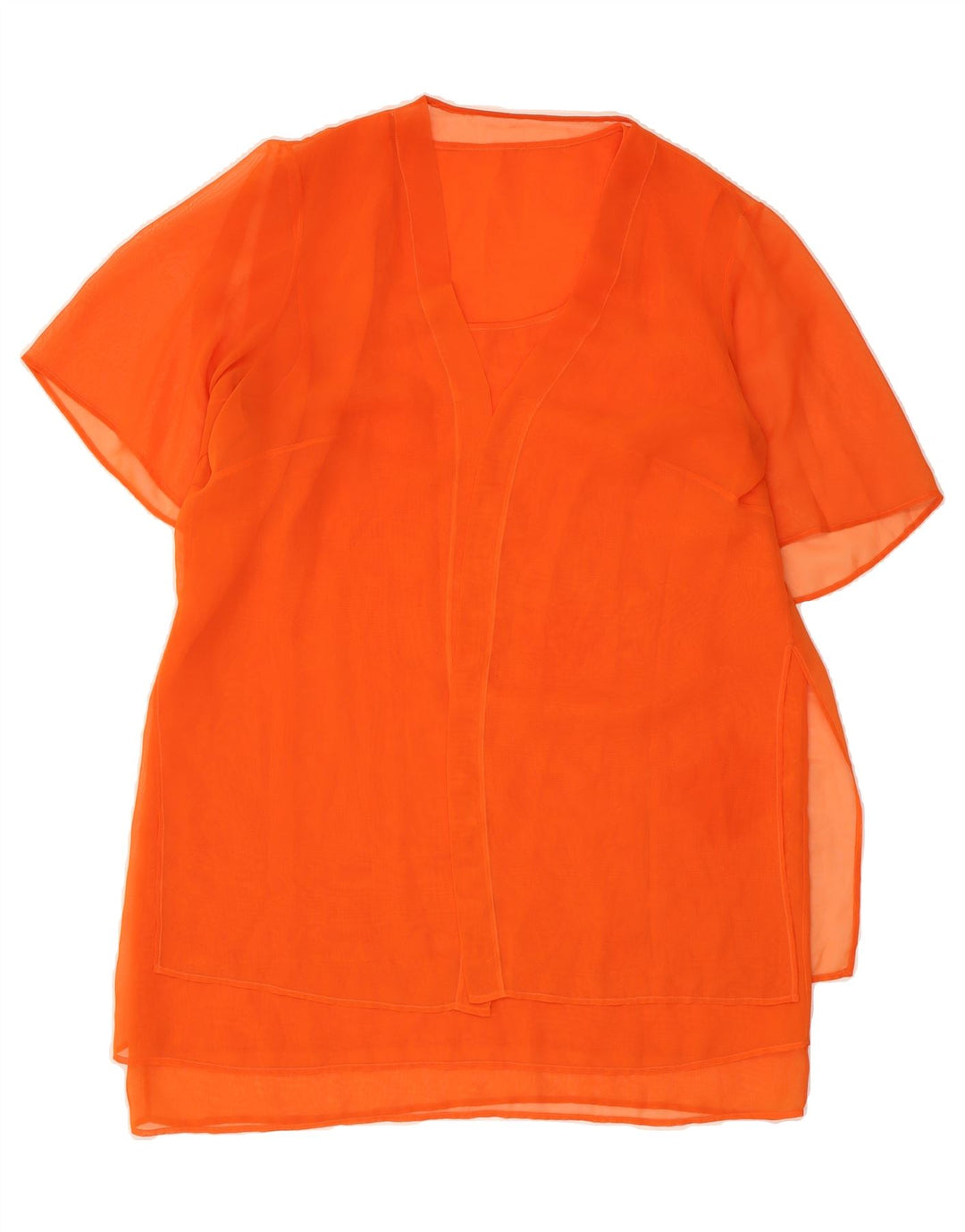 VINTAGE Womens 2 Piece Set UK 18 XL Orange Vintage Vintage and Second-Hand Vintage from Messina Hembry 