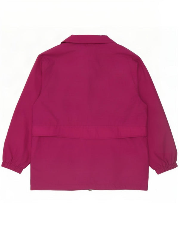 Eddie Bauer Womens Loose Fit Rain Jacket UK 14 Medium Pink Nylon
