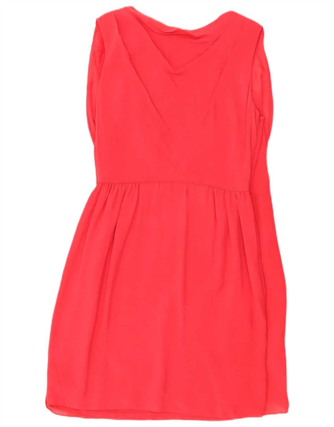 Biba Robe fourreau sans manches pour femme UK 44 Soie rouge moyen