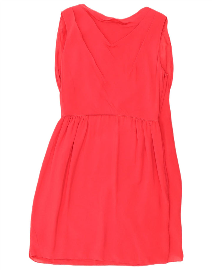 Biba Robe fourreau sans manches pour femme UK 44 Soie rouge moyen